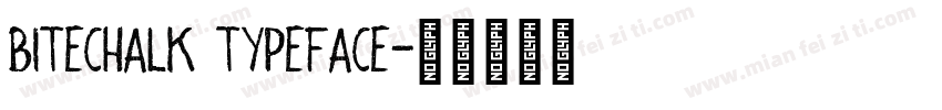 BiteChalk Typeface字体转换